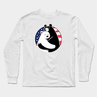 Black And White Bears Long Sleeve T-Shirt